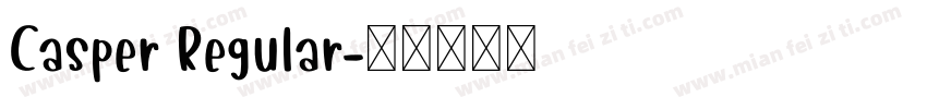 Casper Regular字体转换